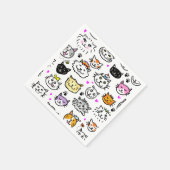 Patroon met wielkatten servet (Hoek)