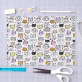 Patroon met wielkatten tissuepapier (Craft)