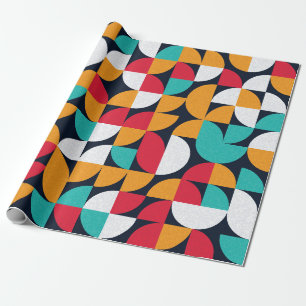 Patroon met willekeurige gekleurde driehoeken Gene Cadeaupapier