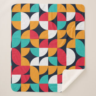 Patroon met willekeurige gekleurde driehoeken Gene Sherpa Deken