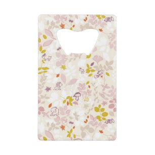 patroon met witte dieren kredietkaart flessenopener