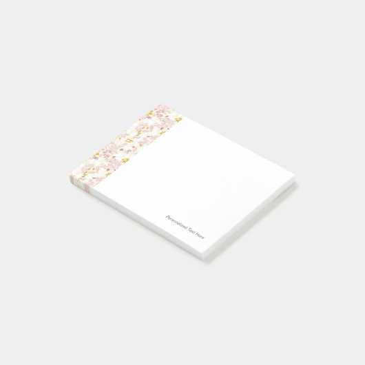 patroon met witte dieren post-it® notes (Schuin)