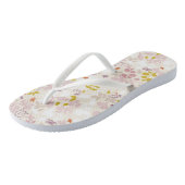 patroon met witte dieren teenslippers (Schuin)