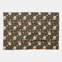 Patroon met witte pompoenen