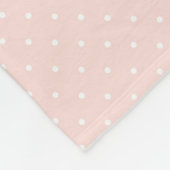 Patroon met witte stippen 2 fleece deken (Hoek)