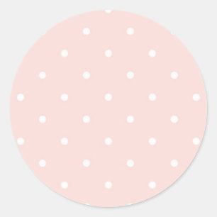 Patroon met witte stippen ronde sticker