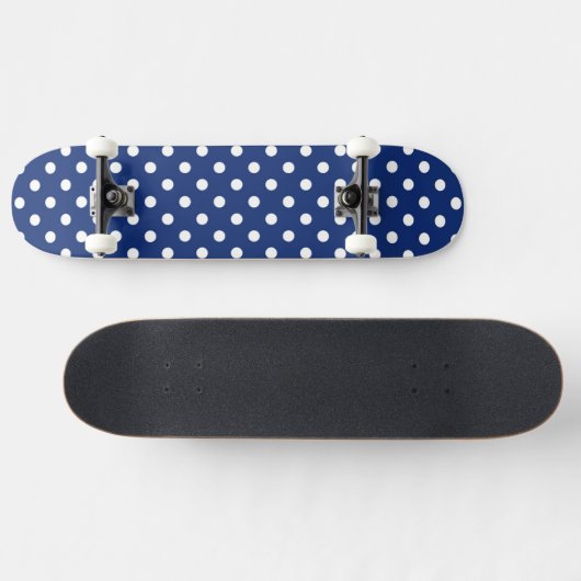 Patroon met witte stippen skateboard (Horizontaal)