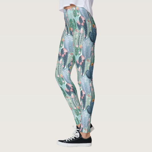 Patroon met zachte patel Cactus Leggings (Links)