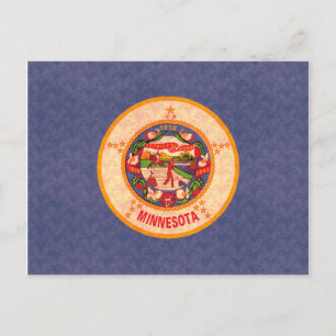 Patroon Minnesotan Flag Briefkaart