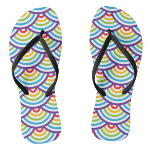 Patroon Modern Stijlvol Geometrisch Vintage Teenslippers