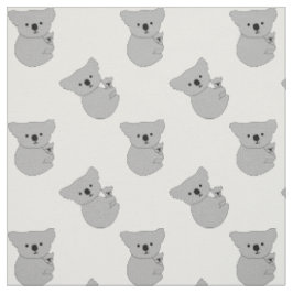 patroon moeder en baby koala stof