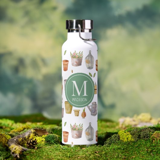 Patroon monogram water flesje voor tuinbouwgereeds waterfles (Buiten)