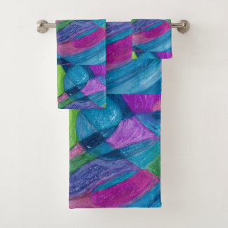 PATROON ONTWERP HANDDOEKSET BAD HANDDOEK