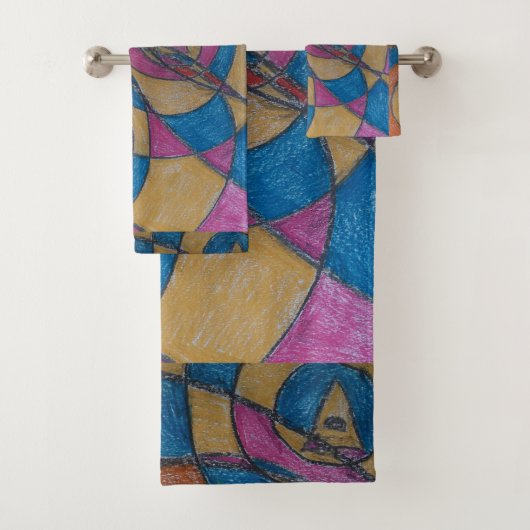 PATROON ONTWERP HANDDOEKSET BAD HANDDOEK (Insitu)