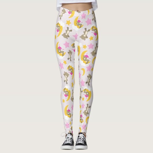 Patroon op Beren, teddyberen, stutten, Beren Leggings (Voorkant)