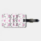 Patroon op de Dag van de Liefde Bagagelabel (Achterkant horizontaal)