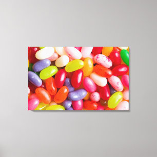 Patroon op geleibonen canvas afdruk