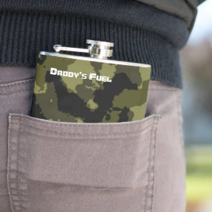 Patroon op militaire wijze van Camouflage Heupfles