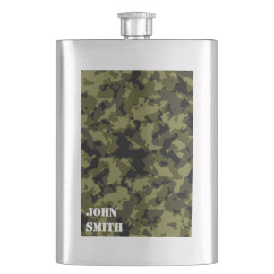 Patroon op militaire wijze van Camouflage Heupfles