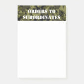 Patroon op militaire wijze van Camouflage Post-it® Notes (Voorkant)