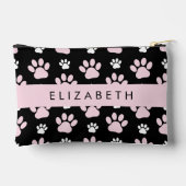 Patroon op poten, roze poten, langpoten, Jouw naam Etui (Achterkant)