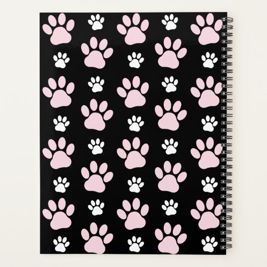 Patroon op poten, roze poten, langpoten, Jouw naam Planner (Achterkant)