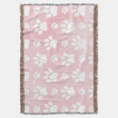 Patroon op poten, witte poten, Waterverven, roze Deken (Voorkant Verticaal)