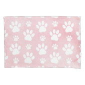 Patroon op poten, witte poten, Waterverven, roze Kussensloop (Voorkant)