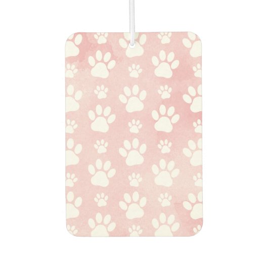 Patroon op poten, witte poten, Waterverven, roze Luchtverfrisser (Voorkant)