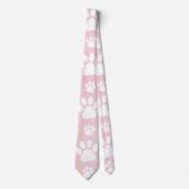 Patroon op poten, witte poten, Waterverven, roze Stropdas (Voorkant)