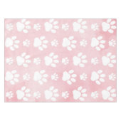 Patroon op poten, witte poten, Waterverven, roze Tafelkleed (Voorkant (Horizontaal))