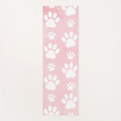 Patroon op poten, witte poten, Waterverven, roze Yogamat (Voorkant)