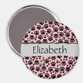 Patroon op poten, zwarte poten, langpoten, Jouw na Magneet (Voorkant / Achterkant)