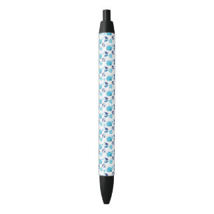 Patroon op walvissen, walvissen, blauwe walvissen zwarte inkt pen