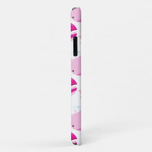 Patroon op walvissen, walvissen, roze walvissen Case-Mate iPhone case (Achterkant/rechts)