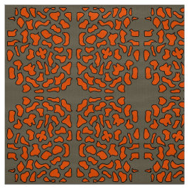 patroon oranje en bruine kleur stof