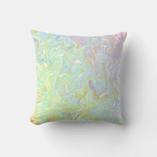 patroon, pastel, munt, roze, turquoise, wit, vib kussen