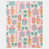 Patroon Pastelcadeaushoekjes Fleece Deken (Voorkant)