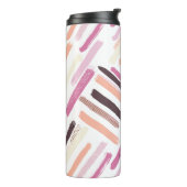 patroon penseelstreken thermosbeker (Gedraaid links)