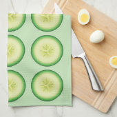 Patroon Plakken voor komkommer Theedoek (Quarter Fold)