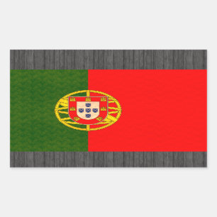 Patroon Portugese vlag Rechthoekige Sticker