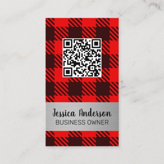 Patroon | QR-scan | Visitekaartje (Voorkant)