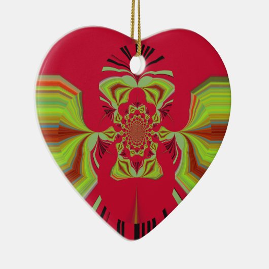 patroon Red Hakuna Matata Keramisch Ornament (Rechts)