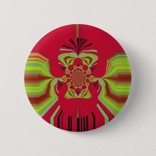 patroon Red Hakuna Matata Ronde Button 5,7 Cm (Voorkant)