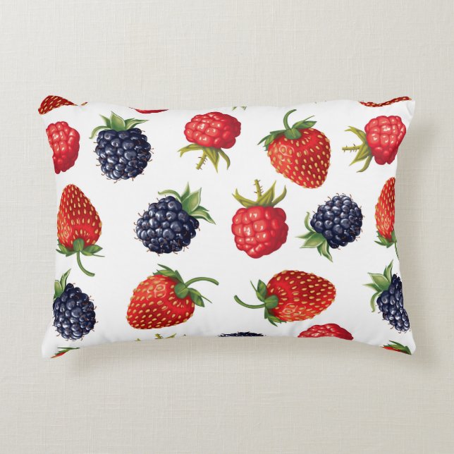 patroon  rijpe bessen accent kussen (Voorkant)