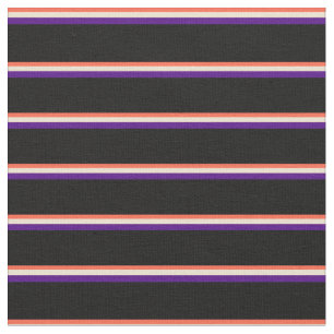 Patroon rode, beige, Indigose en zwarte lijnen Stof