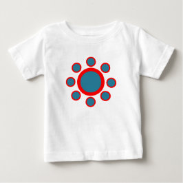 patroon rode en blauwe cirkel