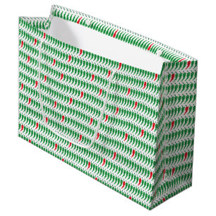 Patroon rode en groene Chili Groot Cadeauzakje