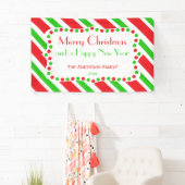 Patroon rode en groene strepen spandoek (Insitu)