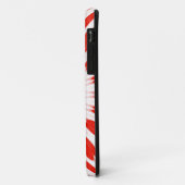 Patroon rode en witte flora Case-Mate iPhone case (Achterkant/links)